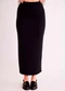 Sofie - Saia Midi Urban Frame em Malha Bodycon Preto - variação: Preto