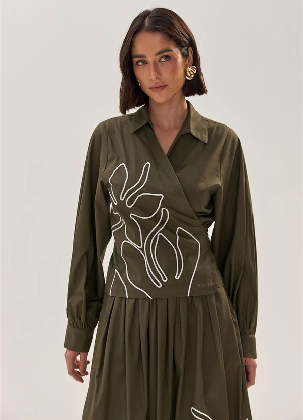 Carlota Costa - Saia Midi Verde 3