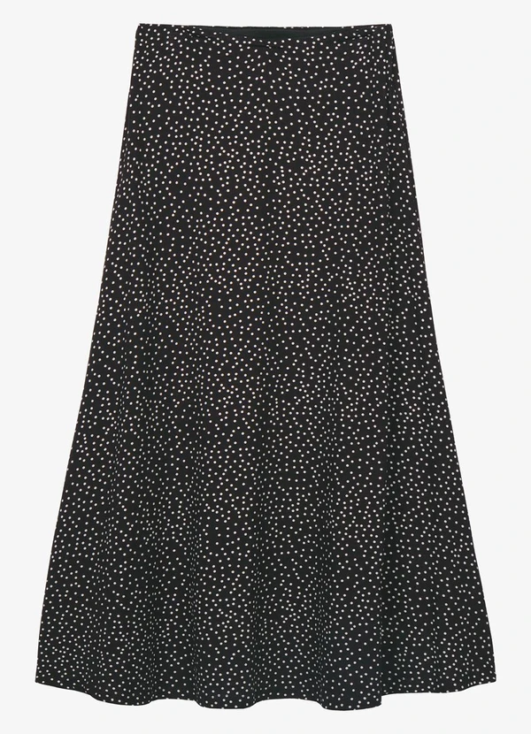 Endless - Saia Midi Visco Maquinetada Preto 3