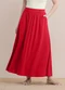 Angel - Saia Midi Viscose Lisa Vermelho - variação: Vermelho