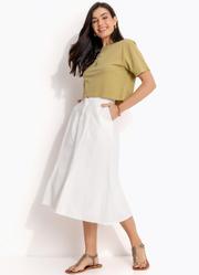 Saia Off White em Jeans