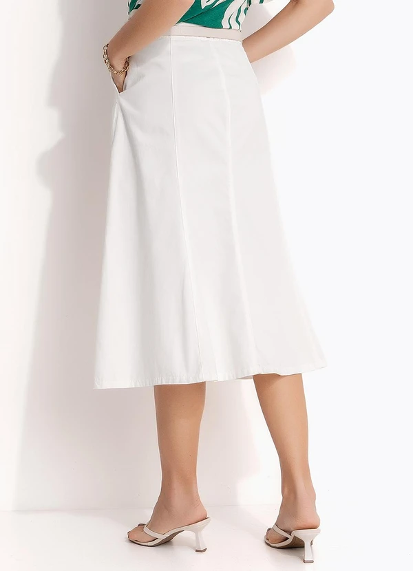 Quintess - Saia Off White em Jeans 10