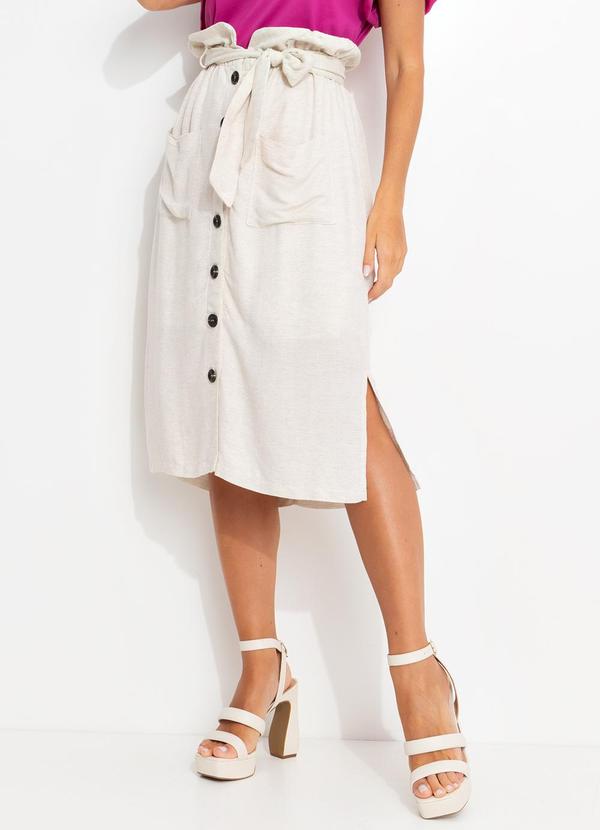 Bimini - Saia Off White em Linho