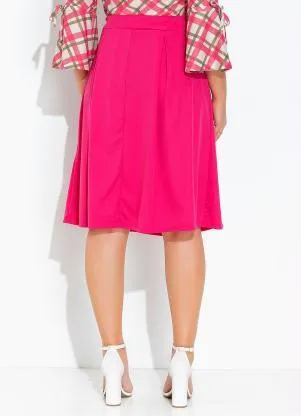 Rosalie - Saia Pink com Pregas - ROSALIE