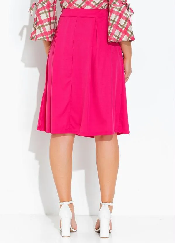 Rosalie - Saia Pink com Pregas 2