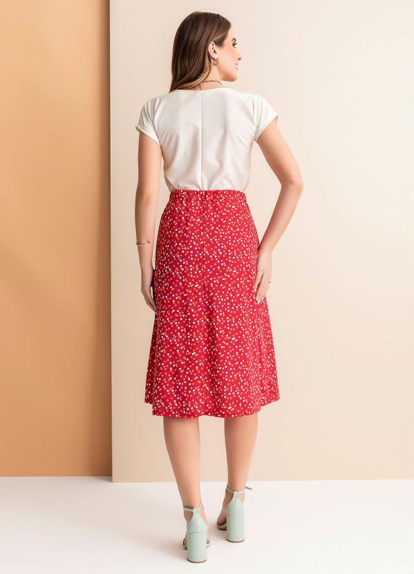 Rosalie - Saia Poá Colorido em Malha 4