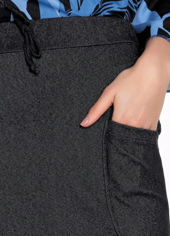 Rosalie - Saia Preta com Bolso 3