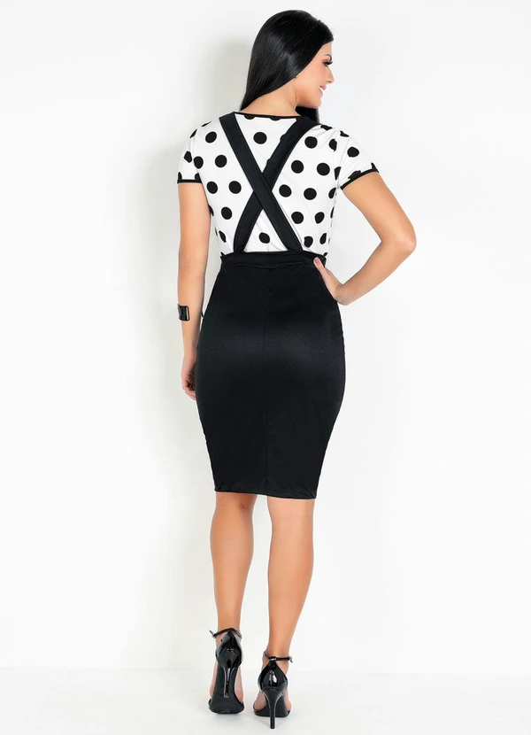 Rosalie - Saia Preta com Suspensório 10