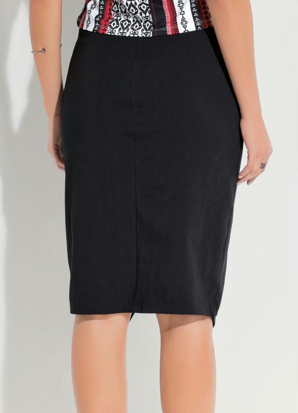 Quintess - Saia Preta com Zíper Transversal 2