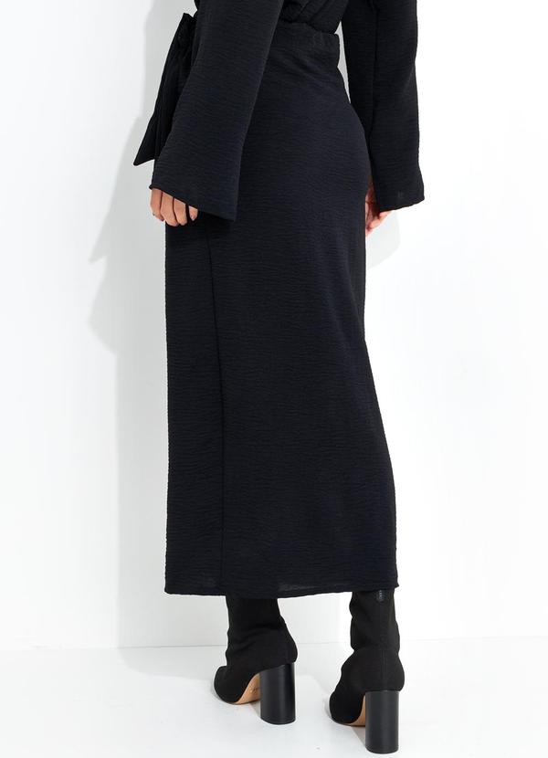 Quintess - Saia Preta em Crepe Plano 2