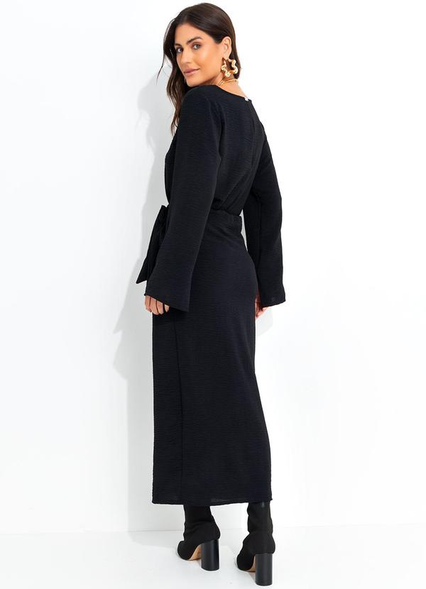 Quintess - Saia Preta em Crepe Plano 4