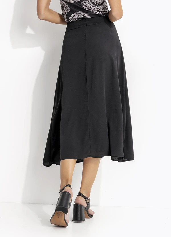 Quintess - Saia Preta em Crepe Plano 2