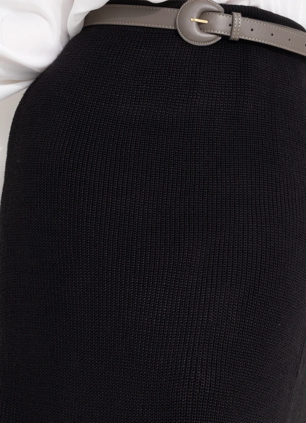 Quintess - Saia Preta em Tricô 12