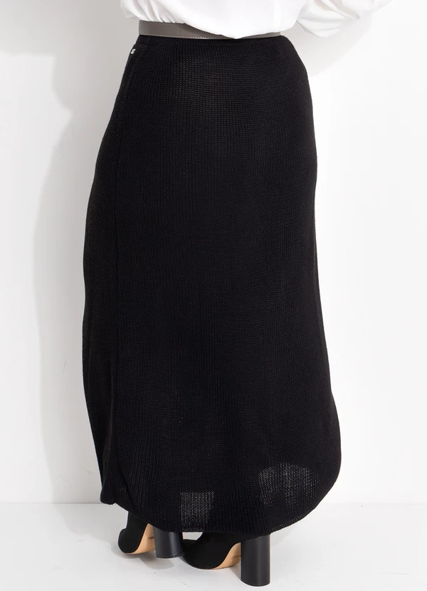 Quintess - Saia Preta em Tricô 5