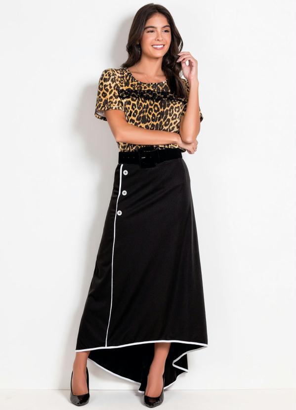 Outlet - Saia Preta Mullet Moda Evangélica 4