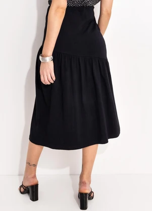 Bimini - Saia Preto em Cotton - BIMINI