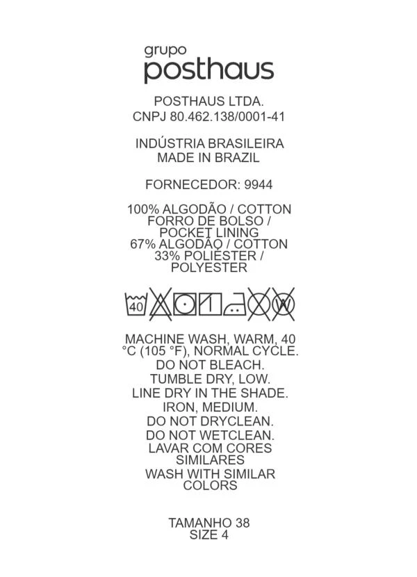 Quintess - Saia Preto em Jeans 8