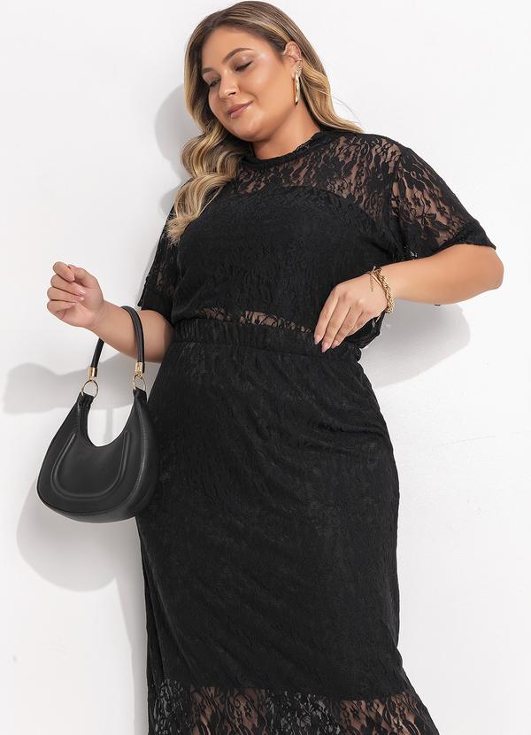 Quintess - Saia Preto em Renda 21