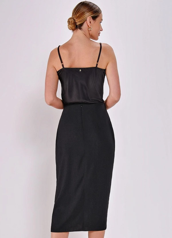 Principessa - Saia Transpassada Preta Lidia 2