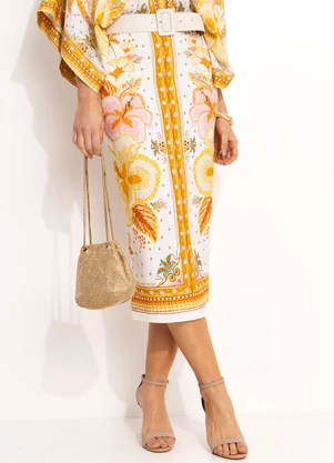 Farm - Saia Reta Ilha de Flor Amarelo - FARM