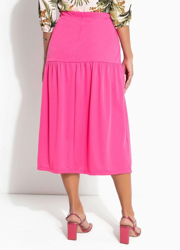 Outlet - Saia Rosa com Franzidos 2