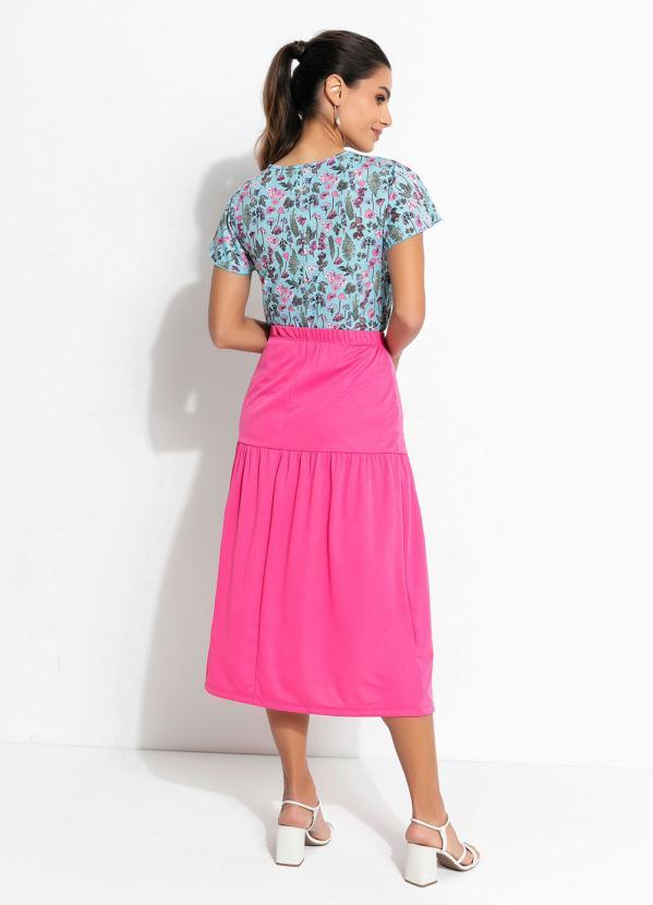 Outlet - Saia Rosa com Franzidos 4