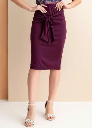 Saia Roxo com Amarração Rosalie