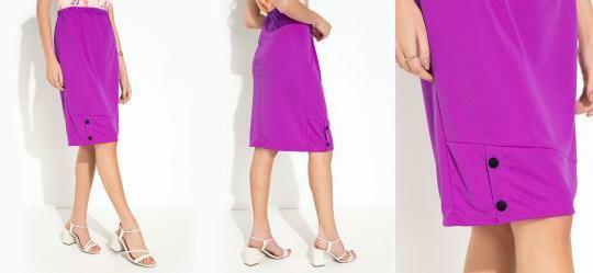 Saia Roxo com Boto