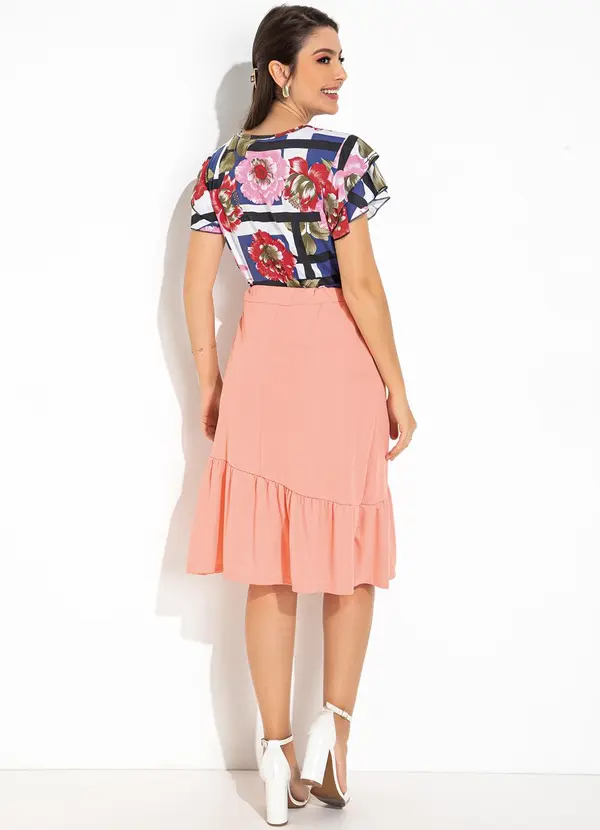 Rosalie - Saia Salmão em Malha 4