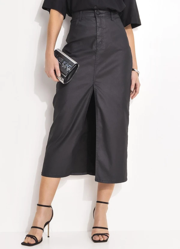 Colcci Saia Sarja Resinada Preto