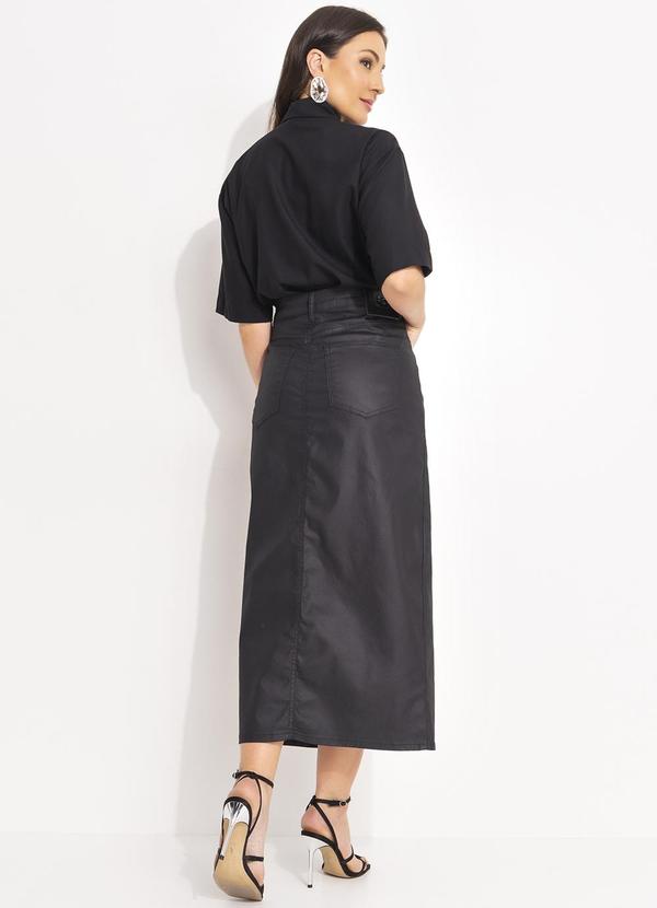 Colcci - Saia Sarja Resinada Preto 4