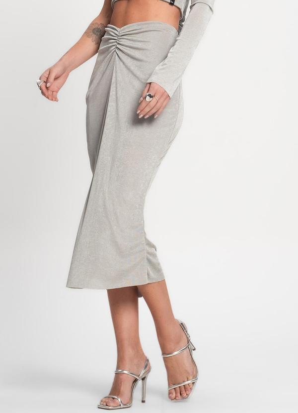 Rovitex - Saia Slink Feminina Kohmar Cinza