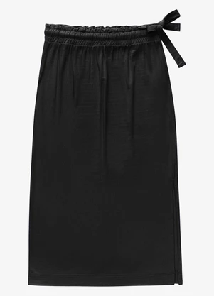 Rovitex - Saia Super Midi Visco Maquinetada Preto - ROVITEX