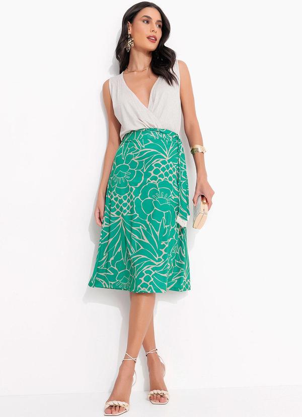 Quintess - Saia Tropical Verde em Malha Fria 4
