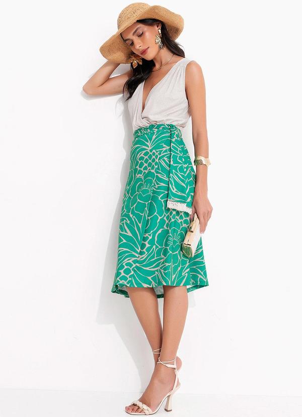 Quintess - Saia Tropical Verde em Malha Fria 3