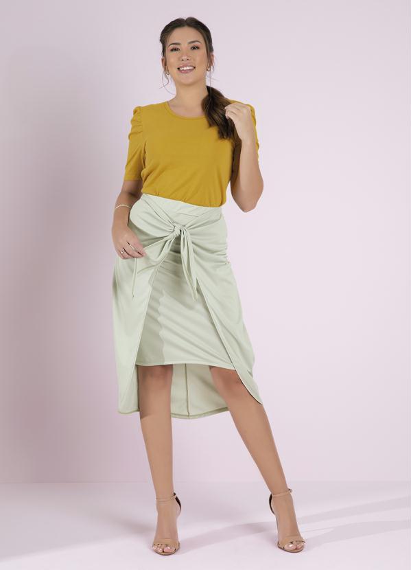 Outlet - Saia Verde Claro com Amarração 3