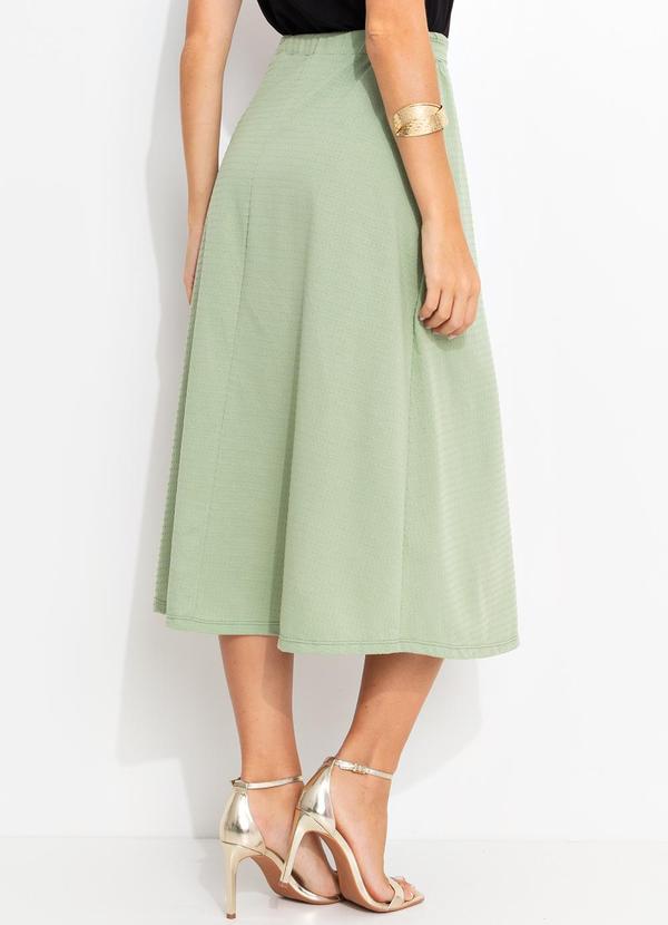 Bimini - Saia Verde Claro em Malha Texturizada 2