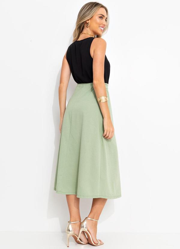 Bimini - Saia Verde Claro em Malha Texturizada 4