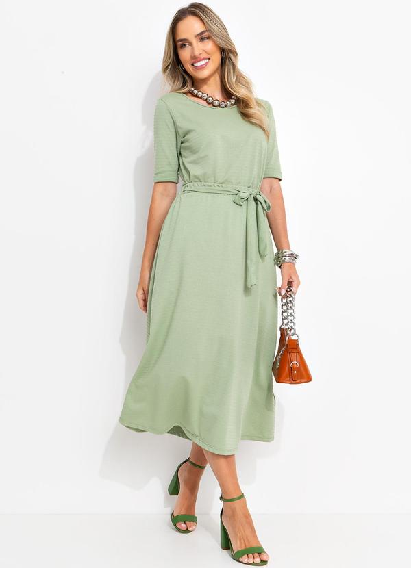 Bimini - Saia Verde Claro em Malha Texturizada 8