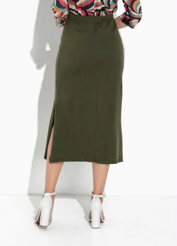 Rosalie - Saia Verde com Fenda 2