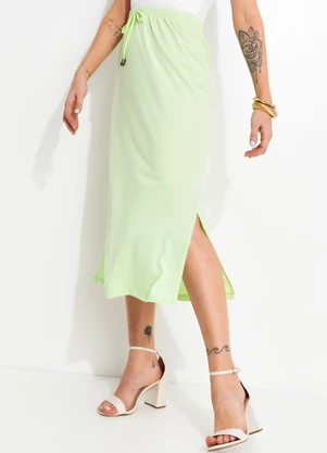 Bimini - Saia Verde Lima em Malha de Algodão - BIMINI