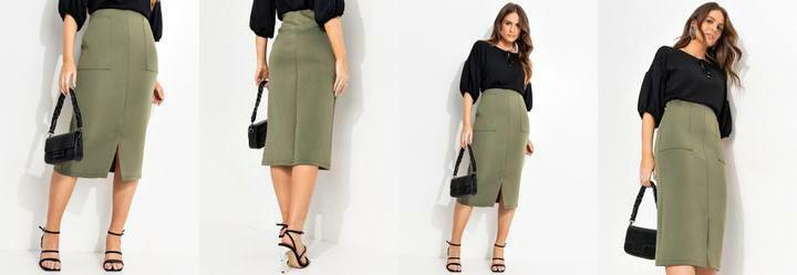 Saia Verde Militar em Neoprene