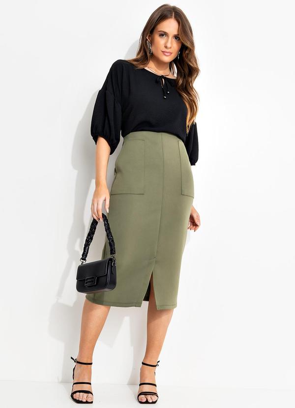 Quintess - Saia Verde Militar em Neoprene 3