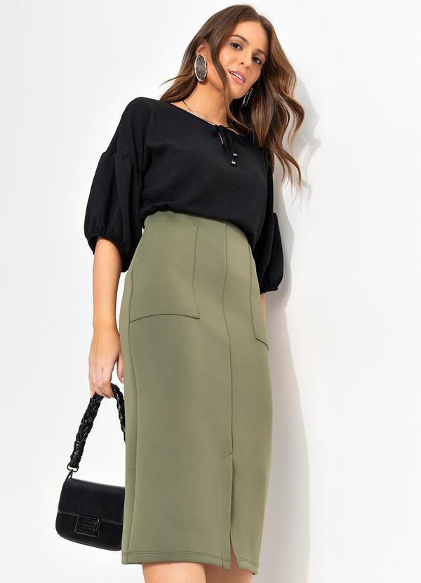 Quintess - Saia Verde Militar em Neoprene 4