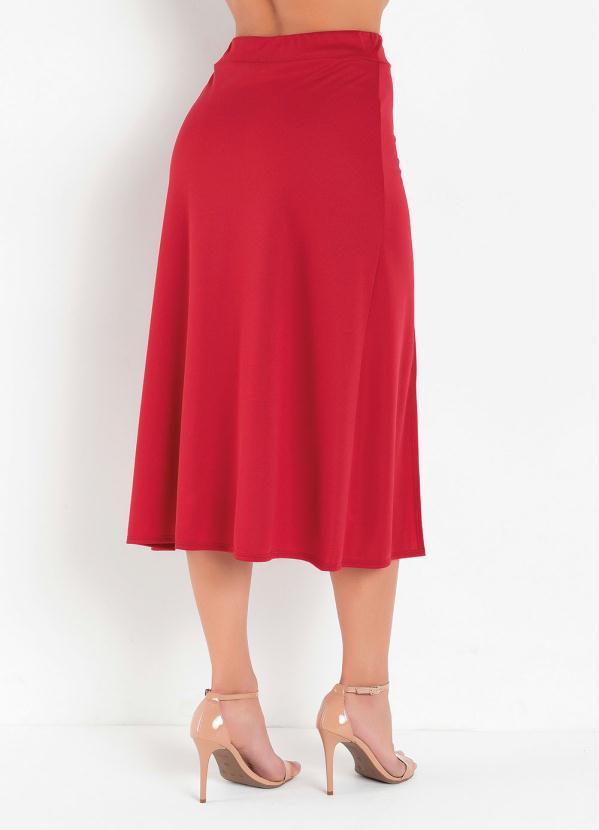 Outlet - Saia Vermelha com Fendas 2