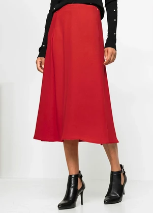 bonprix - Saia Vermelha em Microfibra - BONPRIX