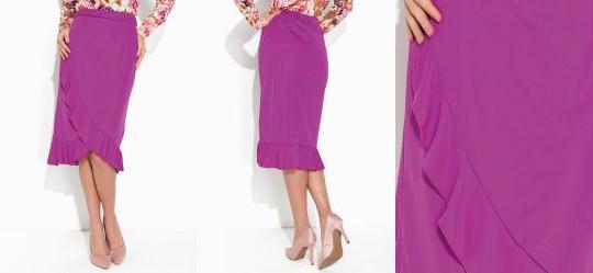 Saia Violeta Transpassada