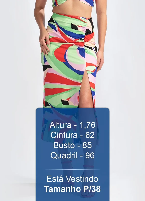 Farm - Saia Viscose Folhagem Fresca Verde 5