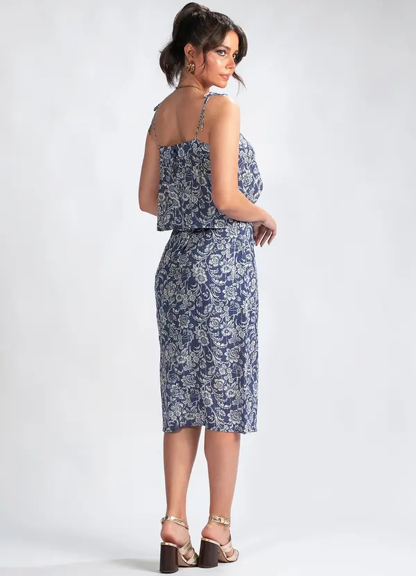 Maria Filó - Saia Viscose Sicilia Estampado 4