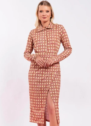 Moda Pop - Saia Xadrez Textura em Malha - MODA POP